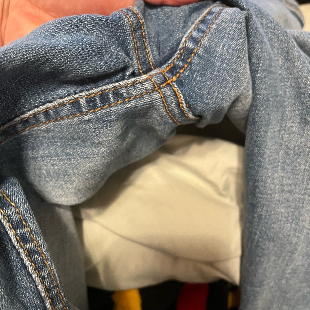 Calvin Klein Jeans Light Blue Ripped Skinny Jeans - Picture 7 of 7